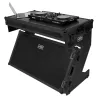 UDG Ultimate Flight Case Portable Z-Style DJ Table Black Plus (Wheels) U91072BL