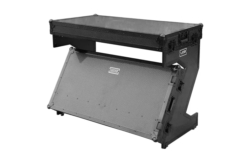UDG Ultimate Flight Case Portable Z-Style DJ Table Black Plus (Wheels) U91072BL