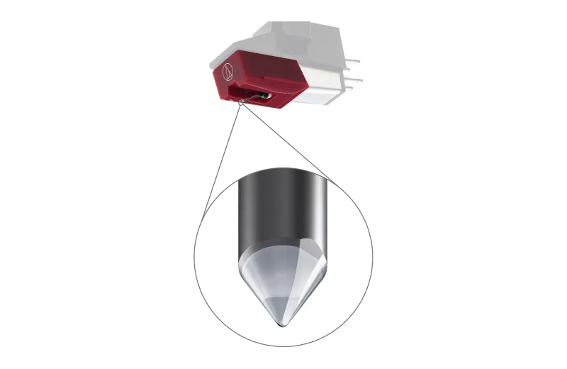 Audio Technica ATN95EX Βελόνα Πικάπ - Σκούρο Κόκκινο