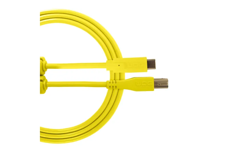 Udg U96001YL Ultimate Audio Cable USB 2.0 C-B Yellow Straight 1.5m