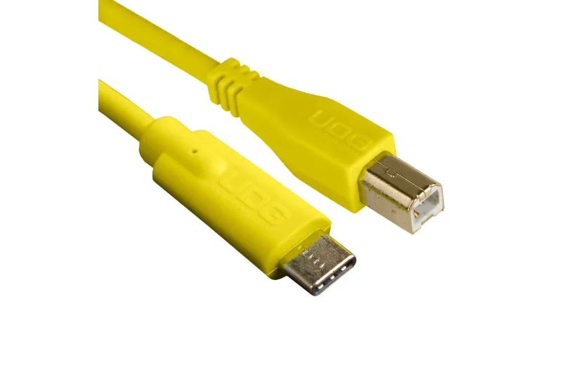 Udg U96001YL Ultimate Audio Cable USB 2.0 C-B Yellow Straight 1.5m