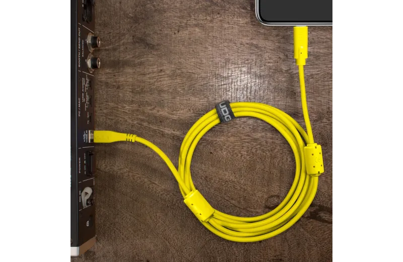 Udg U96001YL Ultimate Audio Cable USB 2.0 C-B Yellow Straight 1.5m