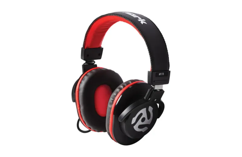 Numark HF175 DJ Ακουστικά - Μαύρο με Κόκκινο