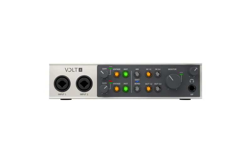 UAD Volt 4 USB sound card with Vintage Mic Preamp function