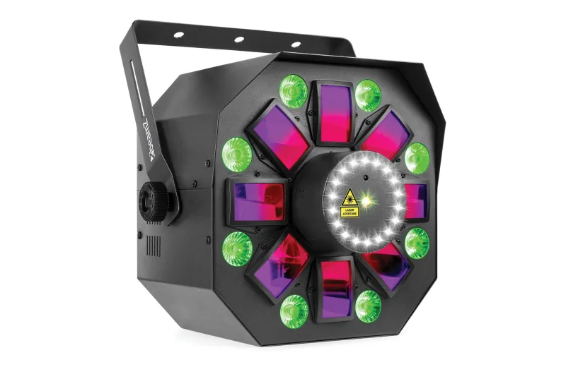 BEAMZ MULTIBOX LED Light Effect 4-in-1 LED light με Lasers, Strobe, PAR και Derby, IRC, DMX