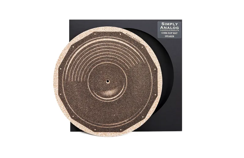 Simply Analog Cork Turntable Platter Mat (Speaker Printed)