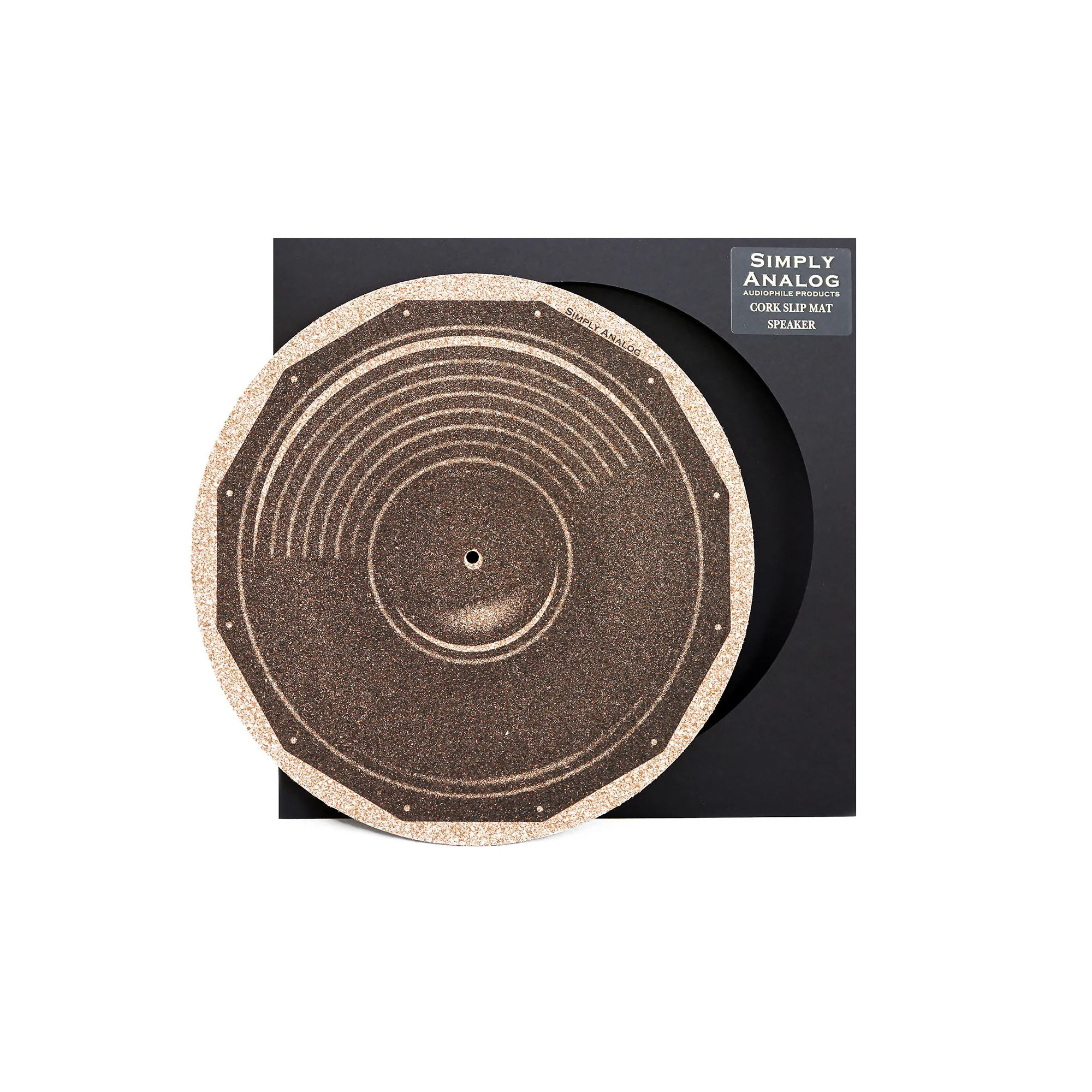 Simply Analog Cork Turntable Platter Mat (Speaker Printed)