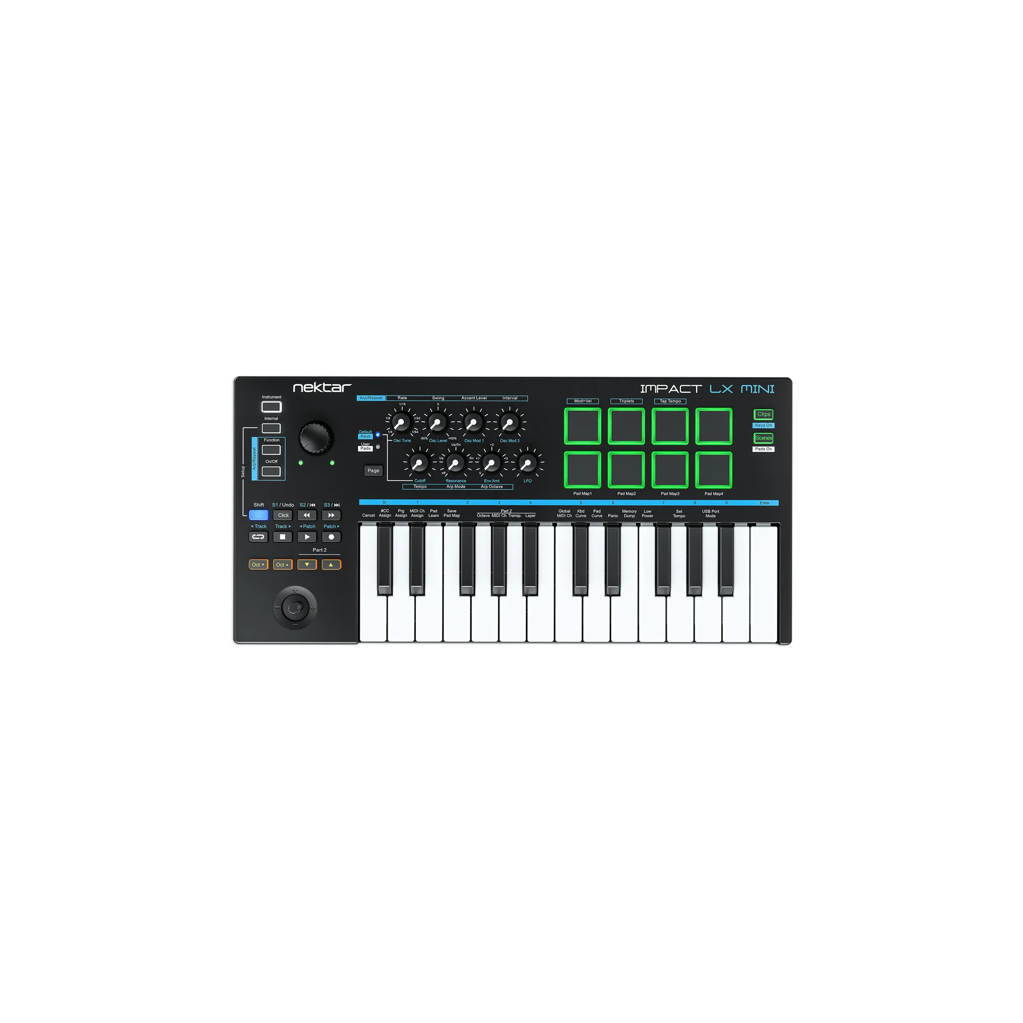 Nektar Impact LX Mini midi keyboards,