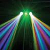 BEAMZ Terminator IV LED Double Moon with laser and strobe