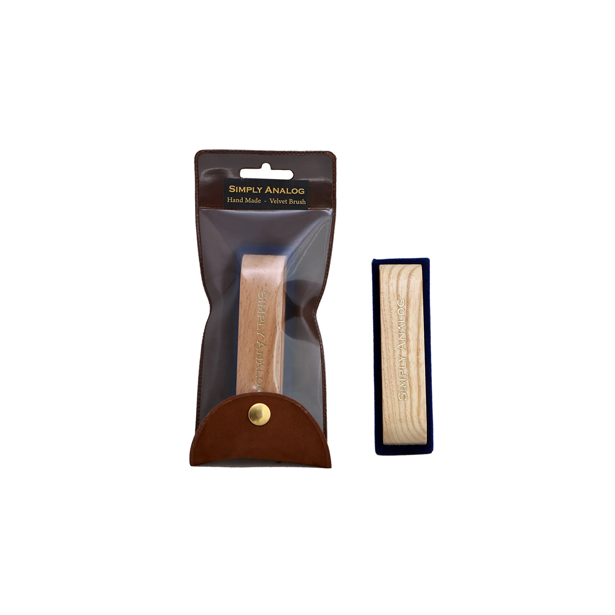 Simply Analog Oak Wood Velvet Brush