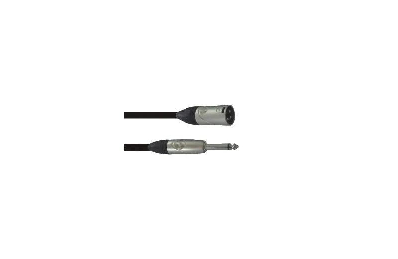 Onsei ON-I32810 Audio Cable 3-pin XLR Male to 6.3 Jack Mono 1m