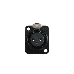 Onsei ON-C31 3-pin XLR Female Plug chassis - Black color