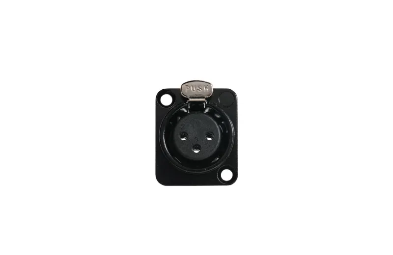 Onsei ON-C31 Βύσμα σασί 3-pin XLR Θηλυκό - Χρώμα Μαύρο