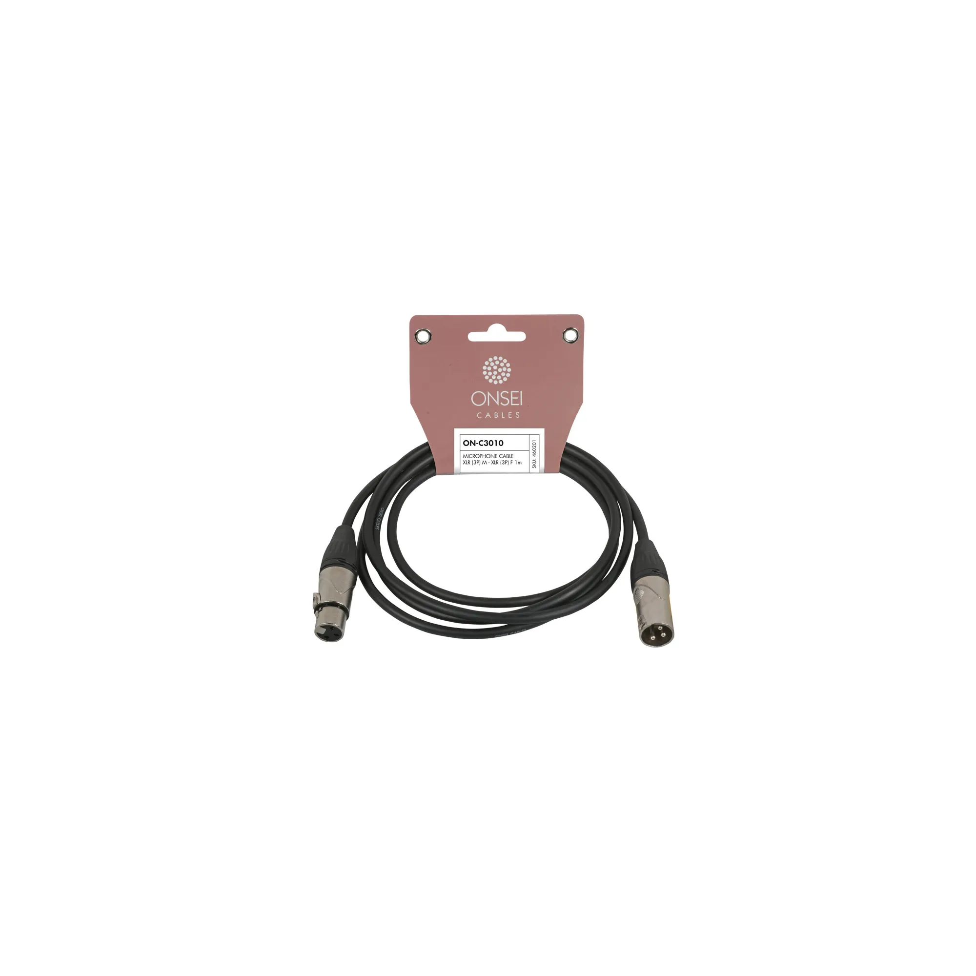 Onsei ON-C3010 Microphone Cable 3-pin XLR Male - 3-pin XLR Female 1m