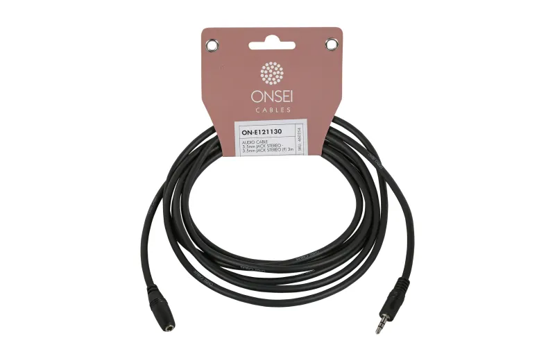 Onsei ON-E121130 Audio Cable 3.5mm Jack Stereo - 3.5mm Jack Stereo Female 3m