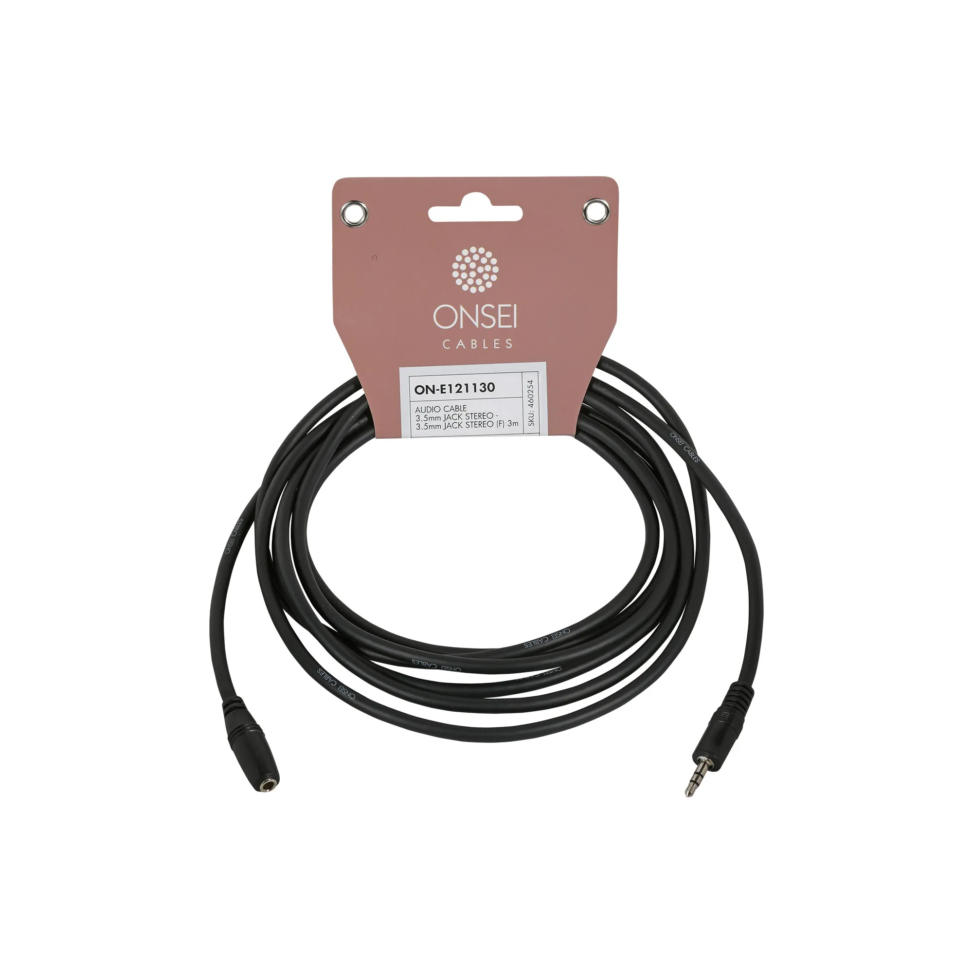 Onsei ON-E121130 Audio Cable 3.5mm Jack Stereo - 3.5mm Jack Stereo Female 3m