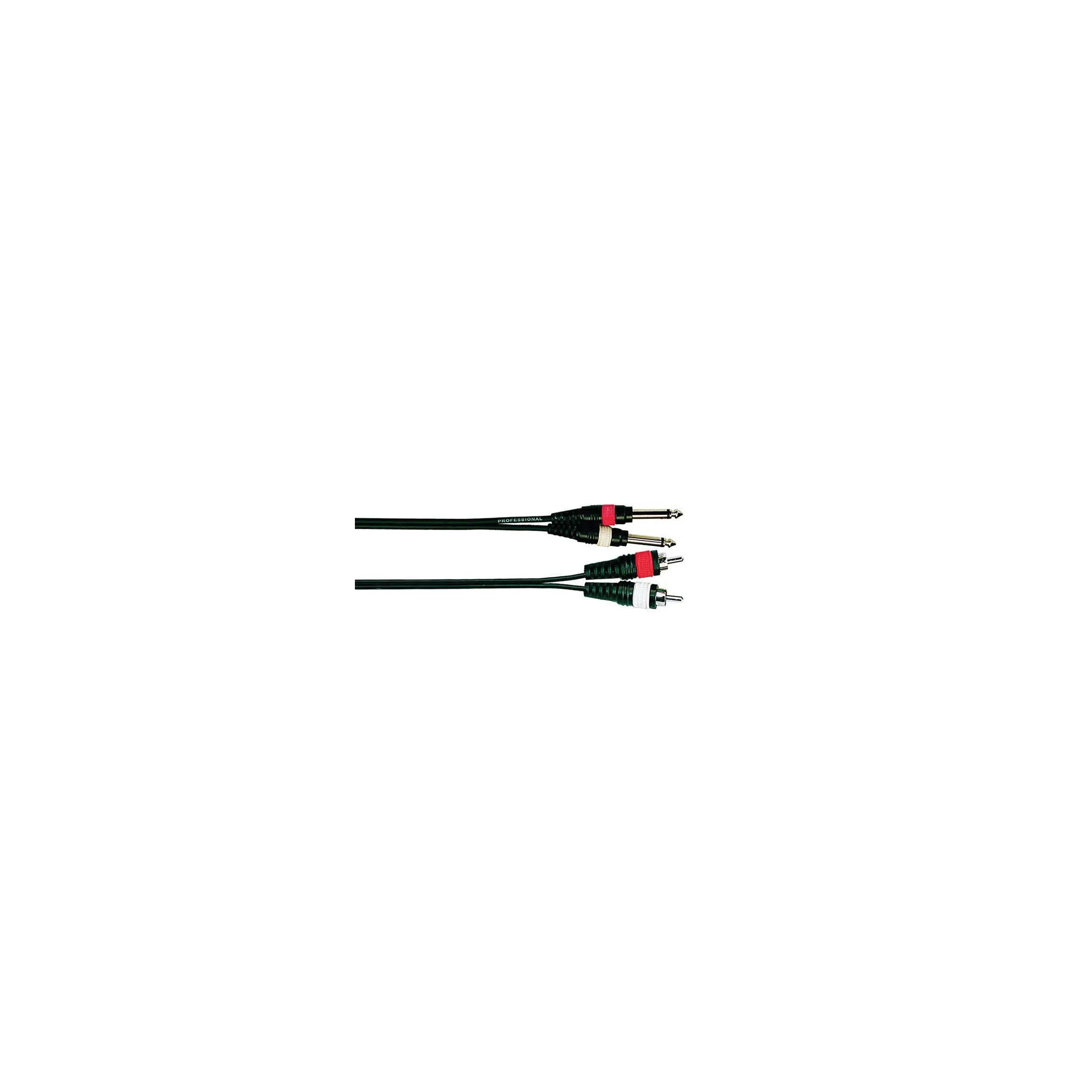 Onsei ON-C2830 Audio Cable 2 x RCA Male - 6.3mm Jack Mono 3m