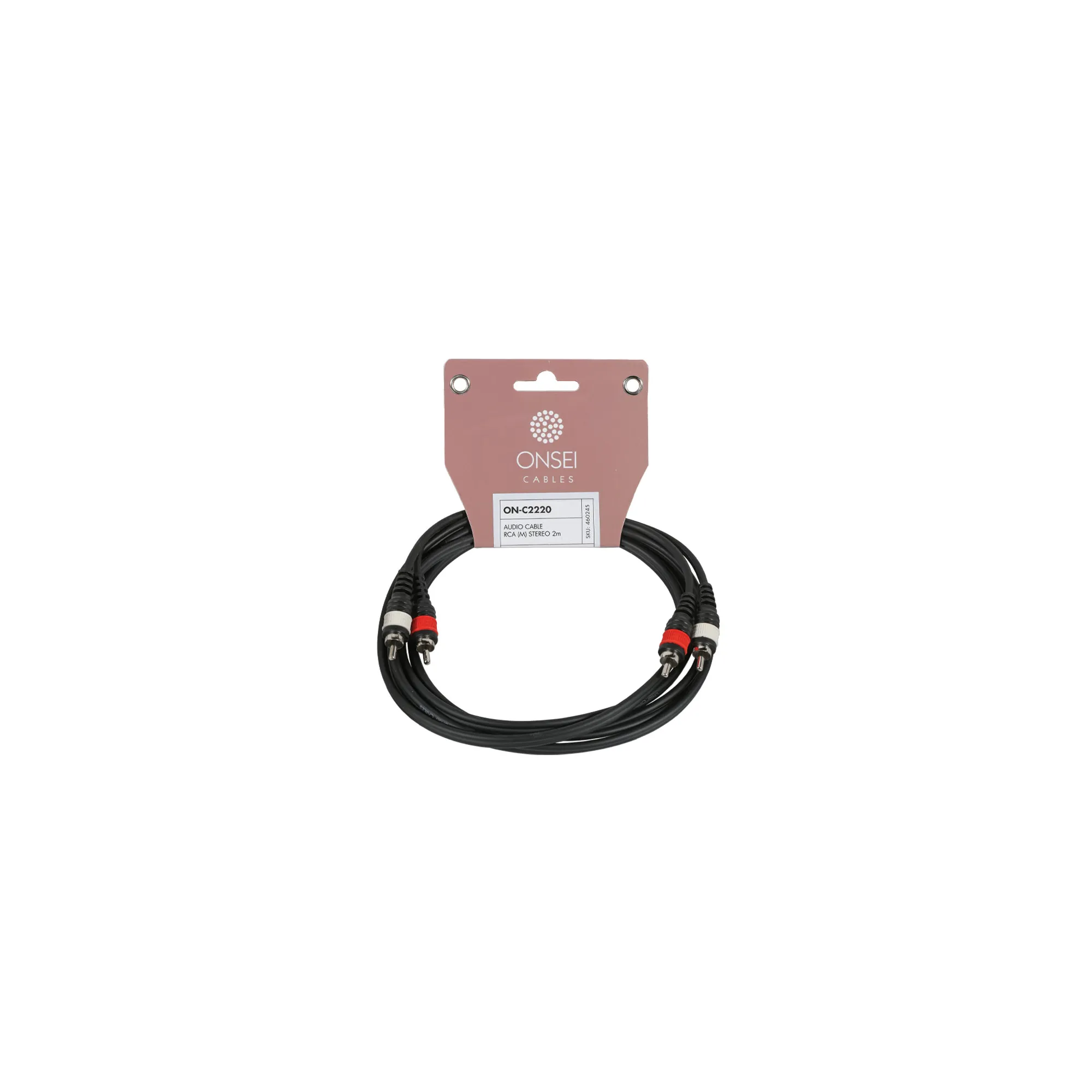 Onsei ON-C2220  Τερματισμένο Καλώδιο Ήχου RCA Male σε RCA Male 2m
