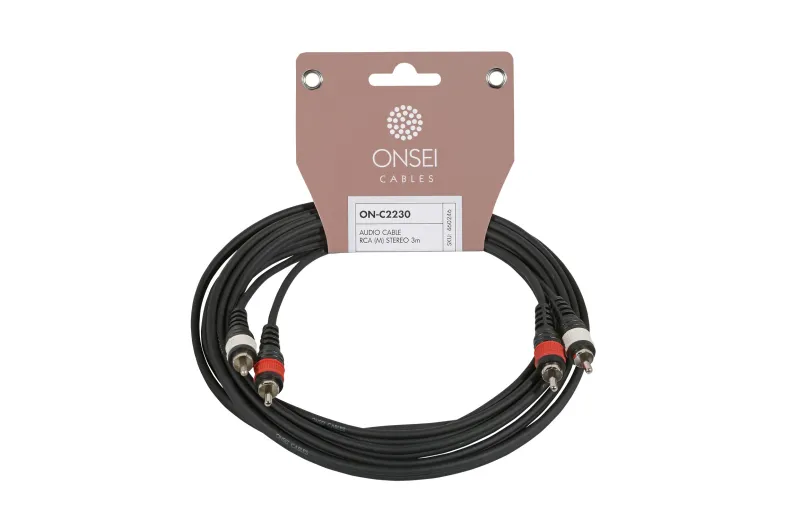 Onsei ON-C2230 Καλώδιο σήματος 2 x RCA Αρσενικό - 2 x RCA Αρσενικό 3m
