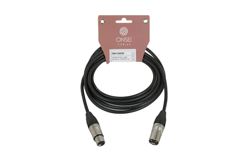 Onsei ON-C3030 Microphone Cable 3-pin XLR Male - 3-pin XLR Female 3m