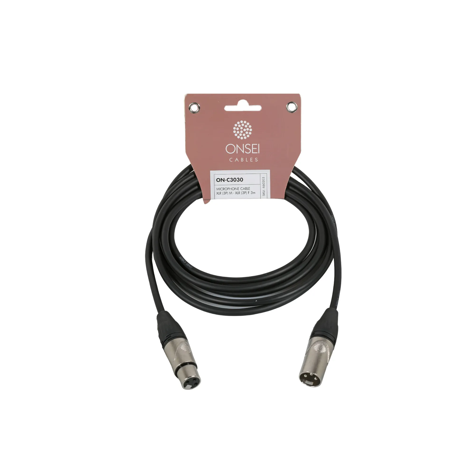 Onsei ON-C3030 Microphone Cable 3-pin XLR Male - 3-pin XLR Female 3m