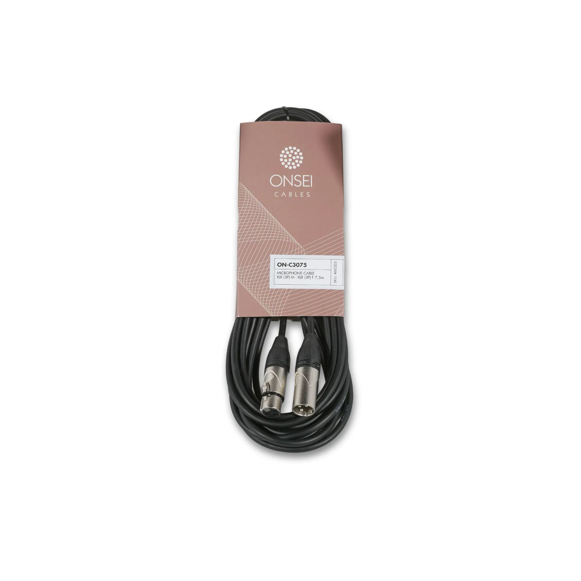 Onsei ON-C3050 audio cable 3-pin XLR to 3-pin XLR 5m