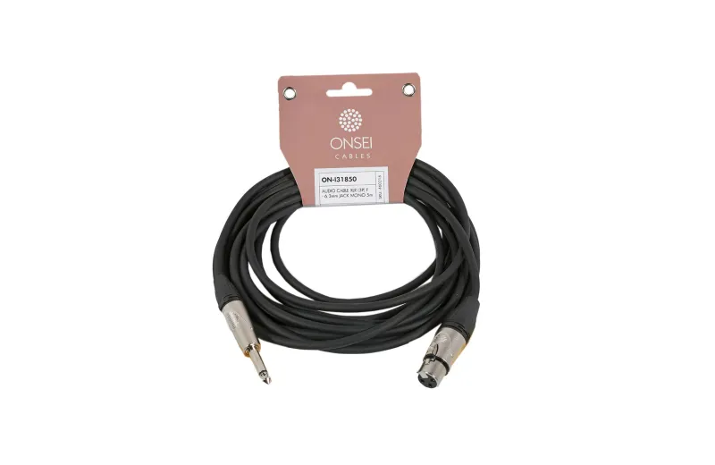Onsei ON-I31850 Audio Cable 3-pin XLR Female - 6.3mm Jack Mono 5m