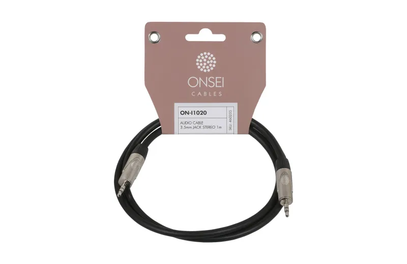 Onsei ON-I1020 Καλώδιο σήματος 3,5mm mini Jack Stereo - 3,5mm mini Jack Stereo 1m