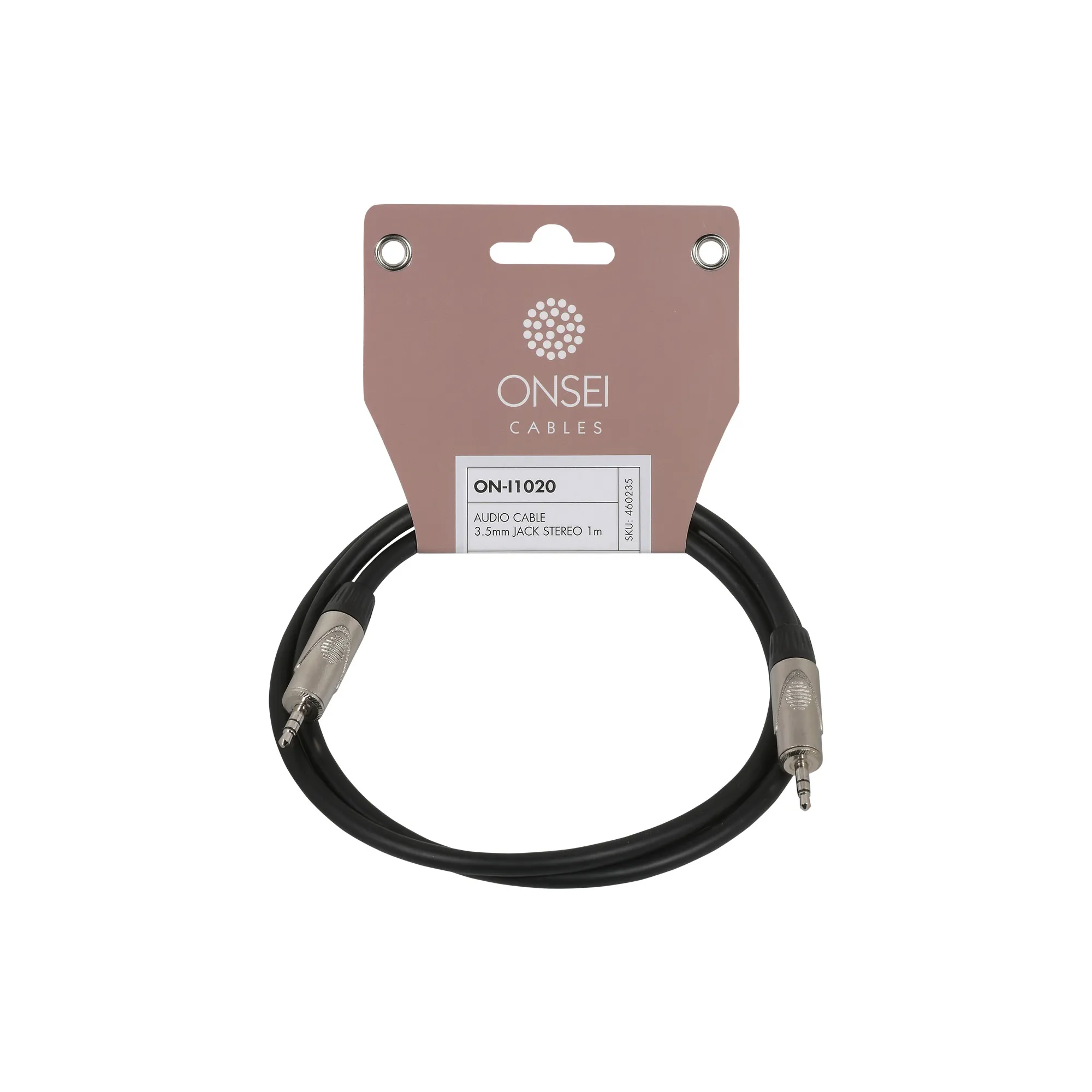 Onsei ON-I1020 Καλώδιο σήματος 3,5mm mini Jack Stereo - 3,5mm mini Jack Stereo 1m