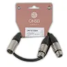 Onsei ON-Y313205 Audio Cable 2 x 3-pin XLR Female - 3-pin XLR male 0.5m