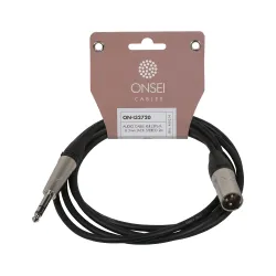 Onsei ON-I32720 Audio Cable 3-pin XLR Male - 6.3mm Jack Stereo 2m