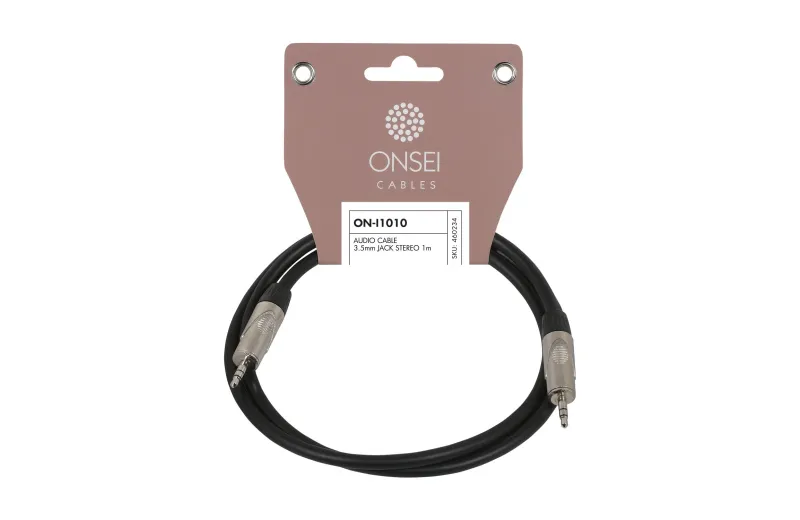 Onsei ON-I1010 Audio Cable 3.5mm mini Jack Stereo - 3.5mm mini Jack Stereo 1m