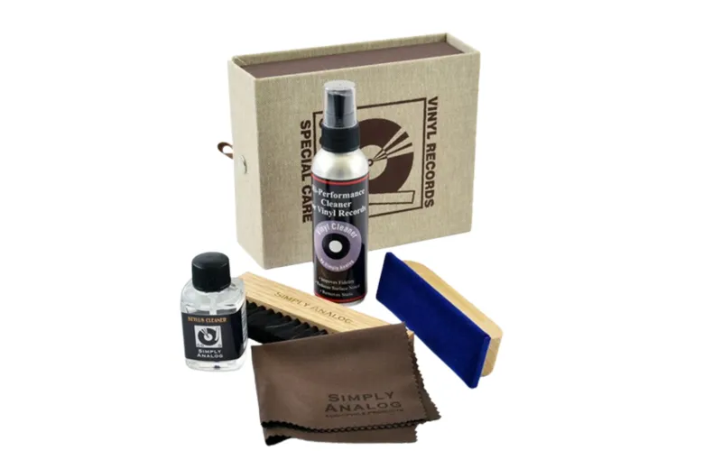 Simply Analog Vinyl Record Cleaning Boxset Deluxe Edition Καφέ