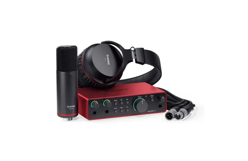 Focusrite Scarlett 2i2 4TH GEN + Μικρόφωνο + Ακουστικά