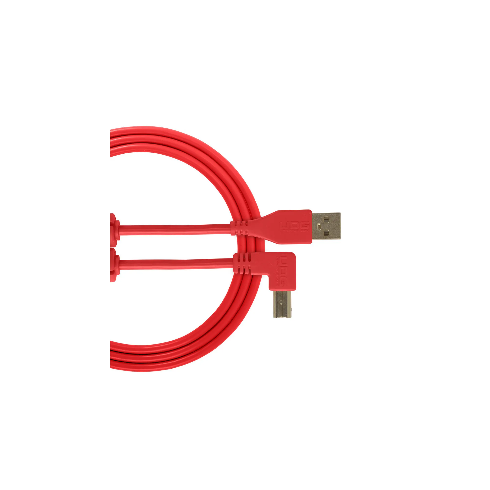 UDG U95005RD Ultimate Audio Cable USB 2.0 A-B Red Angled 2m