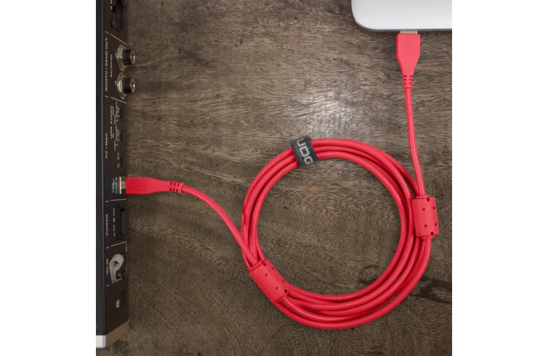 UDG U95005RD Ultimate Audio Cable USB 2.0 A-B Red Angled 2m