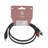Onsei ON-Y2110 Καλώδιο σήματος 2 x RCA Αρσενικο - 3,5mm mini Jack Stereo 1m
