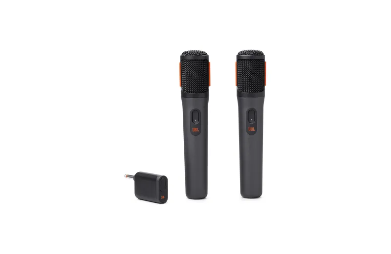 JBL Wireless Mic x 2 & Dongle Receiver 6.35mm Black
