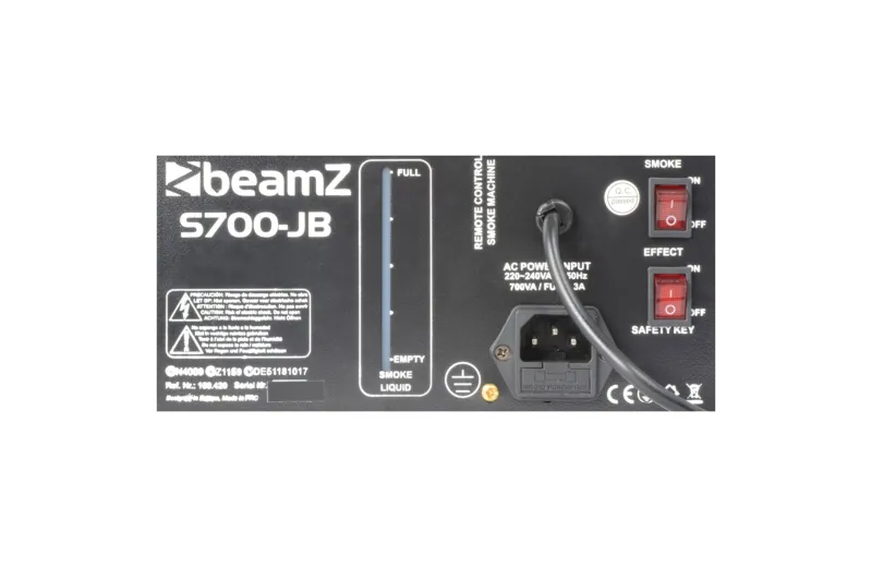 Beamz S700-JB Smoke Machine with Jelly Ball Led
