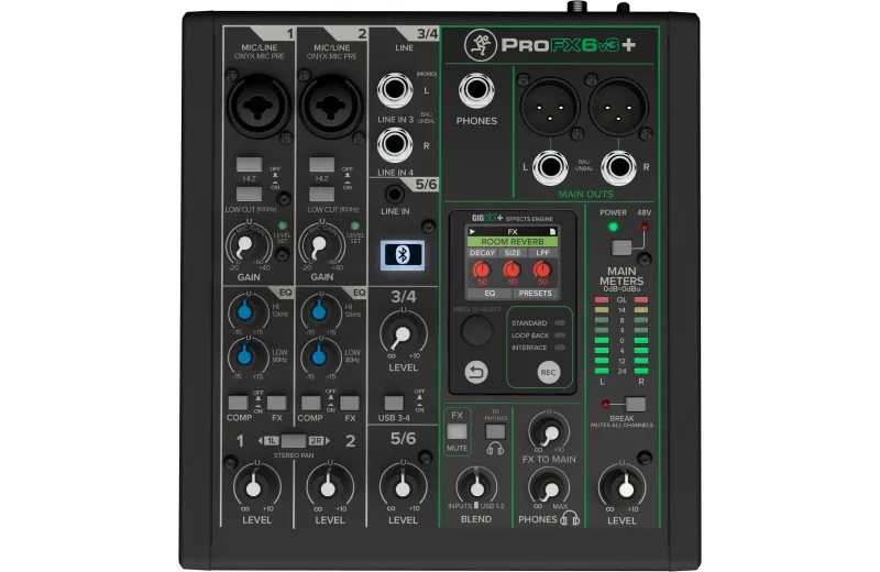 Mackie ProFX6v3+ Αναλογική Κονσόλα Ήχου