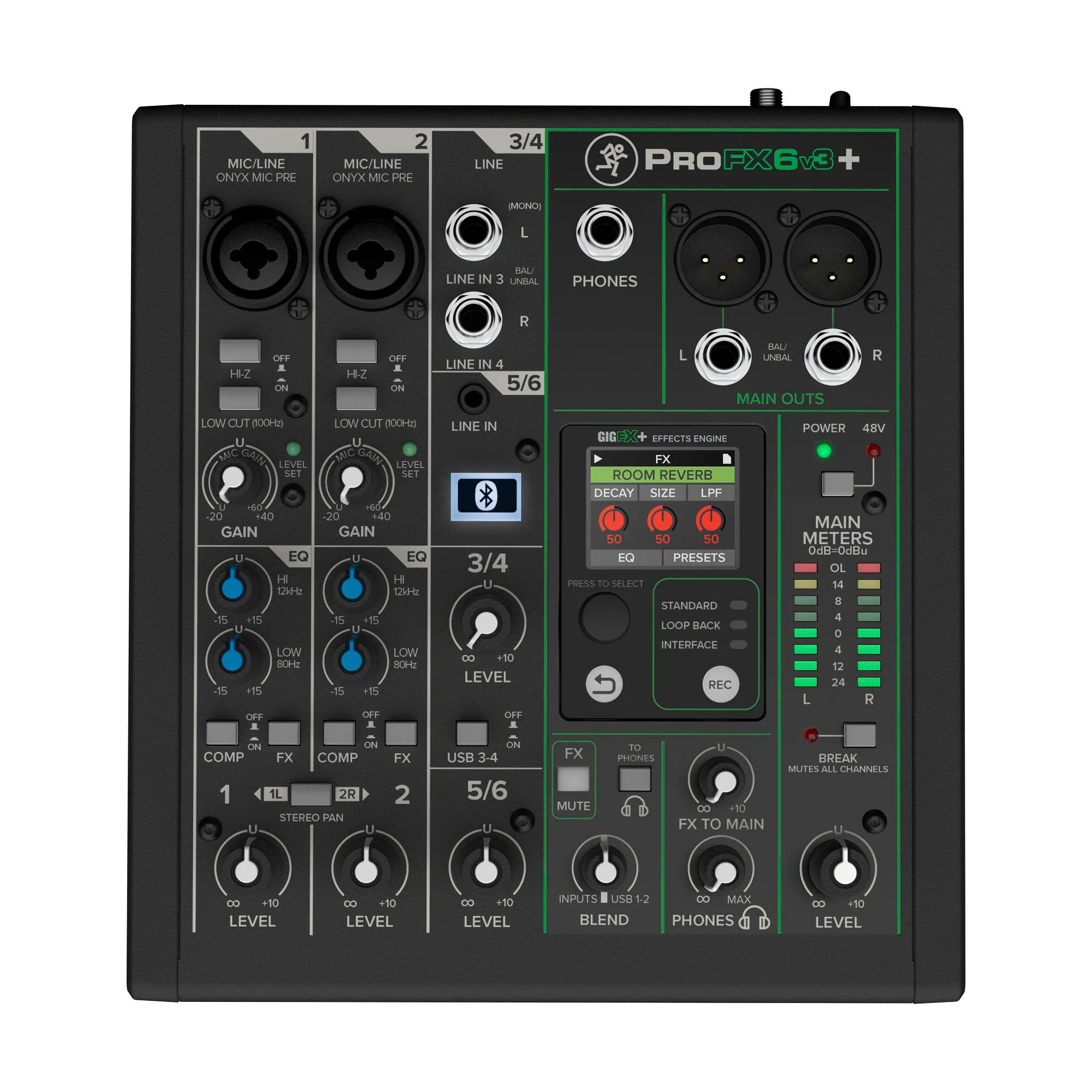 Mackie ProFX6v3+ Αναλογική Κονσόλα Ήχου