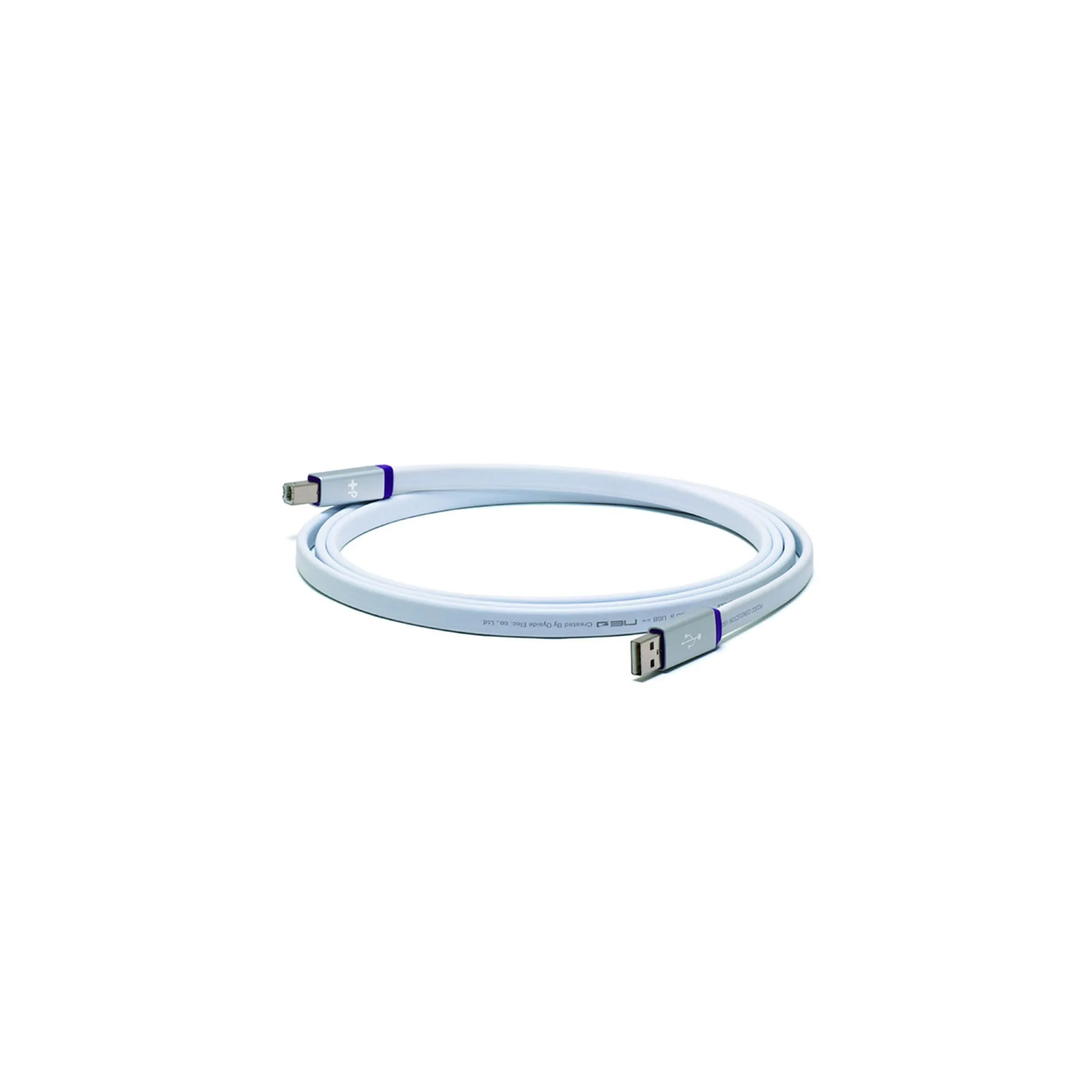 Oyaide D+ Usb 2.0 Class S 2.0m Λευκό Ίσιο 2m