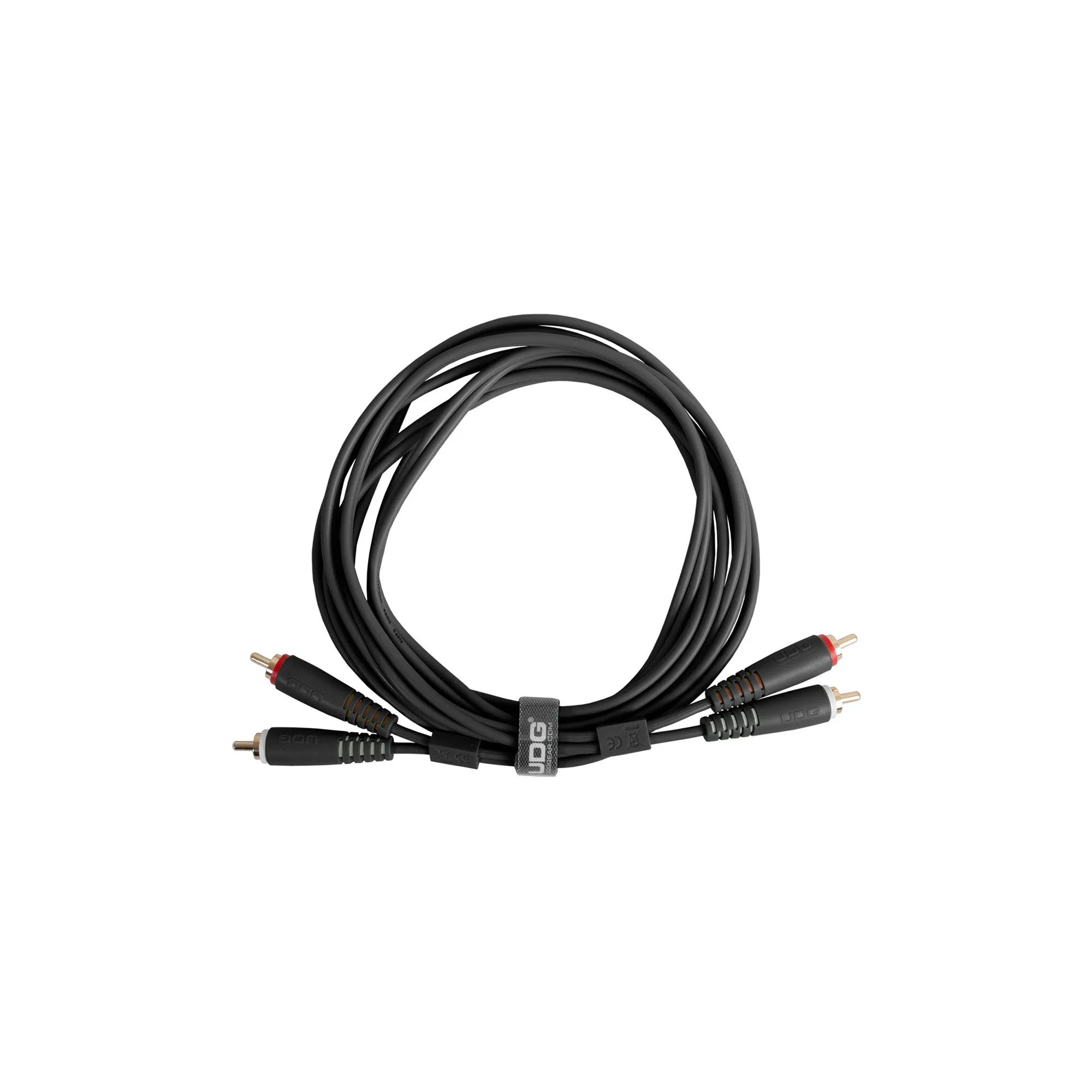 UDG U97003BL Ultimate Audio Cable RCA - RCA Μαύρο Ίσιο 3m