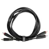 UDG U97003BL Ultimate Audio Cable RCA - RCA Μαύρο Ίσιο 3m