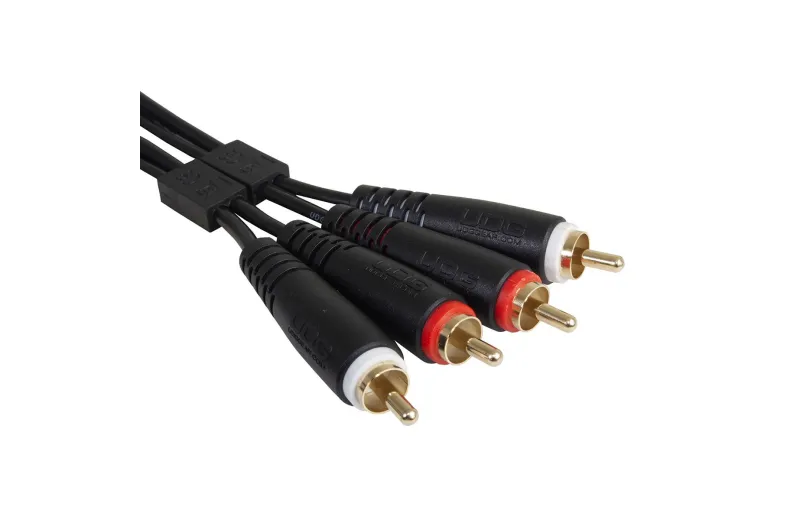 UDG U97003BL Ultimate Audio Cable RCA - RCA Μαύρο Ίσιο 3m