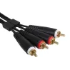 UDG U97003BL Ultimate Audio Cable RCA - RCA Μαύρο Ίσιο 3m