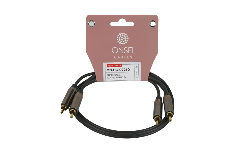 Onsei ON-HG-C2210 High Grade Audio Cable 2 x RCA Male - 2 x RCA Make 1m
