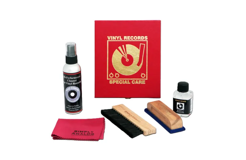 Simply Analog Vinyl Record Cleaning Boxset Deluxe Edition - Κόκκινο