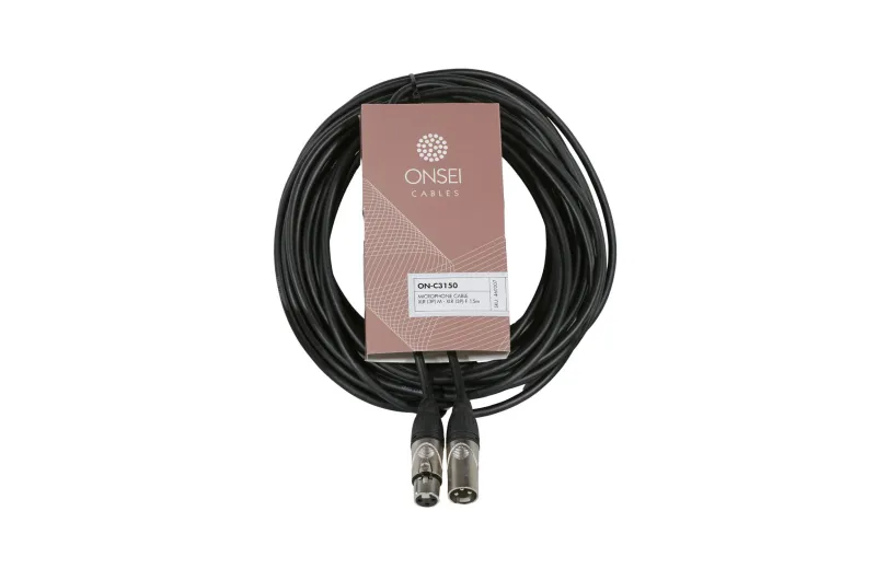 Onsei ON-C3150 Microphone Cable 3-pin XLR Male - 3-pin XLR Female 15m