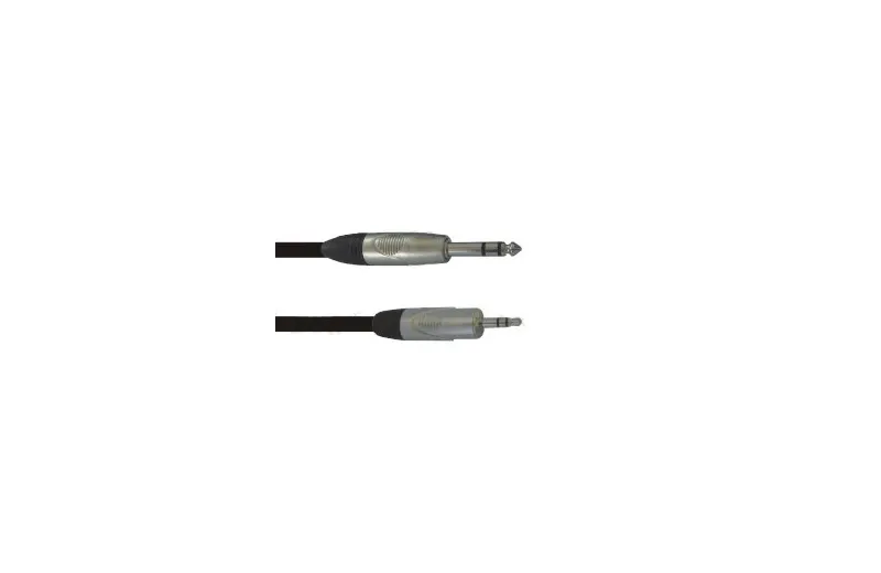 Onsei ON-I8110 Καλώδιο σήματος 6,3mm Jack stereo σε 3,5mm mini Jack stereo 1m